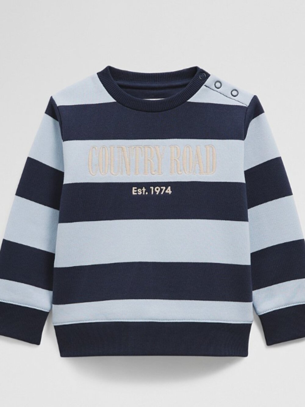 NWT Country Road Heritage Stripe Sweatshirt Baby 3–6M Blue